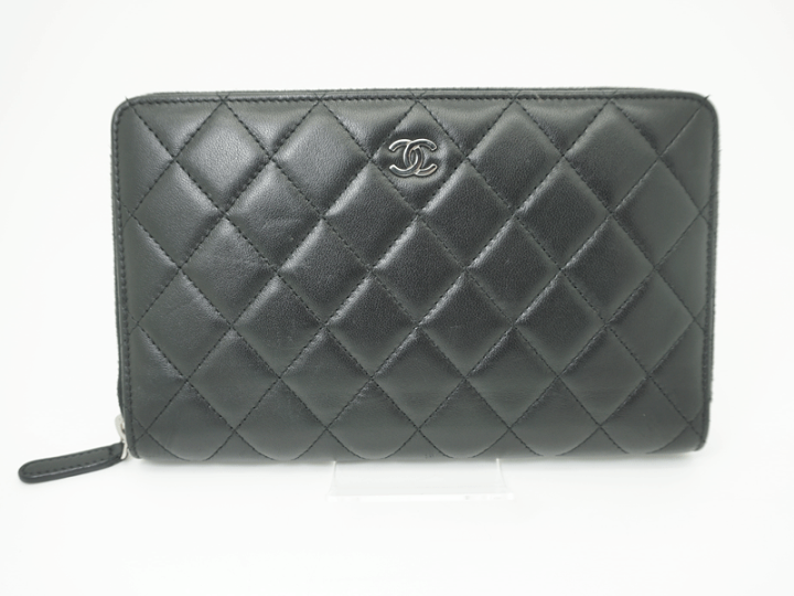 楽天市場】【中古】CHANEL シャネル ラウンドファスナー長財布 
