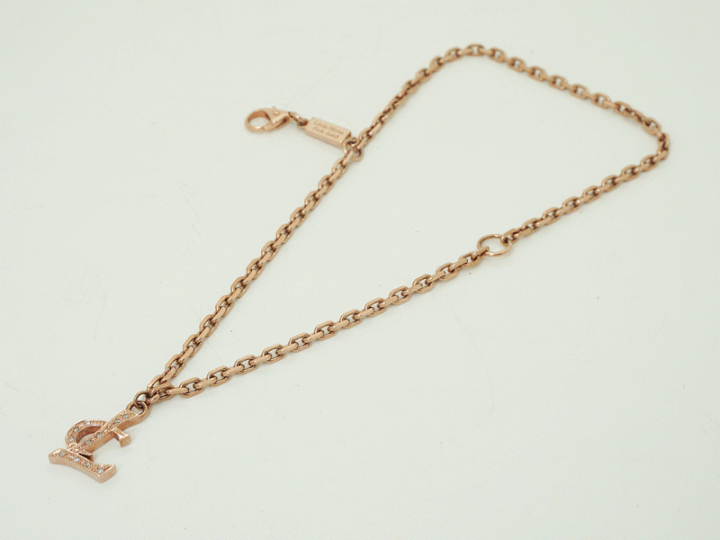 【中古】30周年記念モデル レダシルマ LEDA SILMA K10/GE ブレスレット ペンダント ゲルマニウム ダイヤモンド入り D0.05ct ピンクゴールド | ブランドショップREGALO