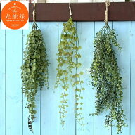 吊り下げて癒しの空間を 光触媒加工 インテリアグリーンブッシュ 造花 観葉植物 フェイクグリーン ケーア…