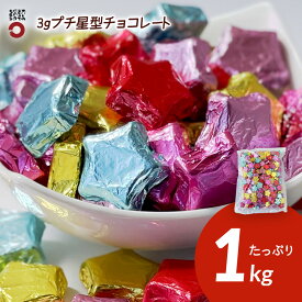 星型 チョコレート 3gプチチョコ 業務用 1kg 大容量 お徳用 個包装 お菓子 スイーツ バレンタイン 結婚式 子ども会 クリスマス ホワイトデー お祝い 誕生日 お返し ギフト お礼 感謝 お配り まとめ買い ばらまき