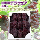 お買い物マラソン 期間中 当店全商品ポイント5倍！予約 送料無料 山形県産ぶどう「デラウェア」約2kg L-3Lサイズ 10-16房入 種無し お盆 山形 産地直送 葡萄 残暑見舞い 楽ギフ_のし 楽ギフ_のし宛書 楽ギフ_メッセ入力