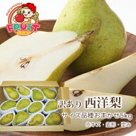 【予約】送料無料 訳有り 山形県産 西洋梨 約5kg（サイズ品種おまかせ）オーロラ バラード ラフランス シ…