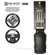 SHOX ショックス 腰道具 工具差し 腰袋 スプリング機構 牛本革 ターポリン素材 合成皮革 藤原産業 SHX-7 …