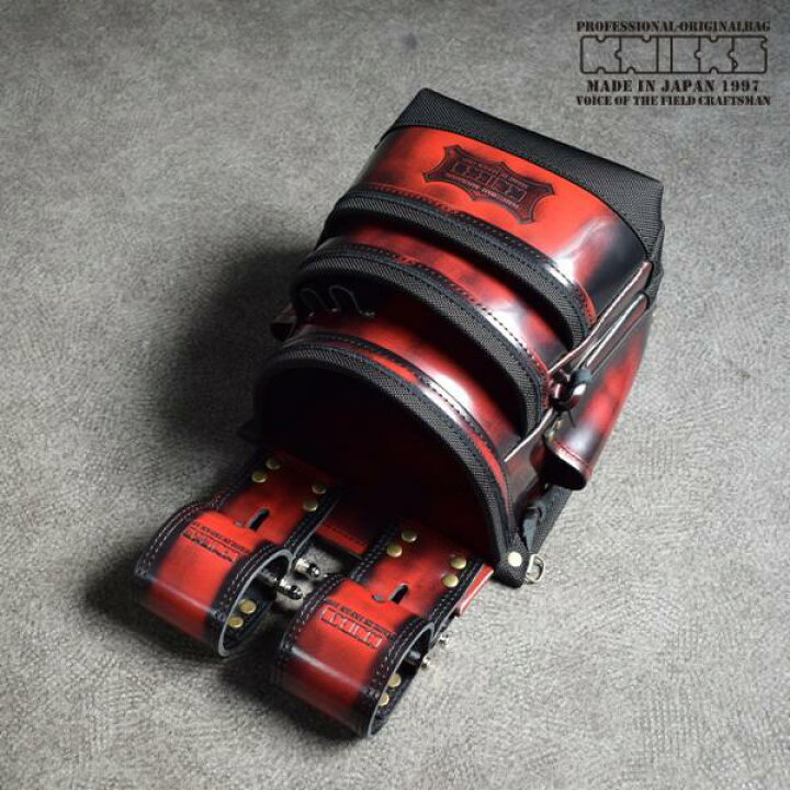 楽天市場】ニックス 腰道具 KNICKS ADV-301DDX-R (赤・レッド) 底バリ 