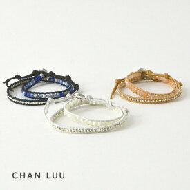 【メール便不可】【正規品】チャンルー BS-5253CLJ-MG ストーンビーズミックス2連ラップブレスレット レディース アクセサリー ストーン ビーズ 4段調節 CHAN LUU 7009927 21SU