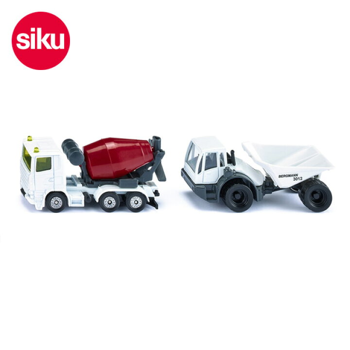 楽天市場 クーポン利用対象外 ﾒｰﾙ便不可 ボーネルンド ジク Sk1692 Mg Construction Set ミキサー車 ダンプカーセット キッズ オモチャ おもちゃ 玩具 クルマ 働く車 はたらくくるま コンクリート車 ミキサー車 ミニカー ミニチュアカー Siku Bornelund