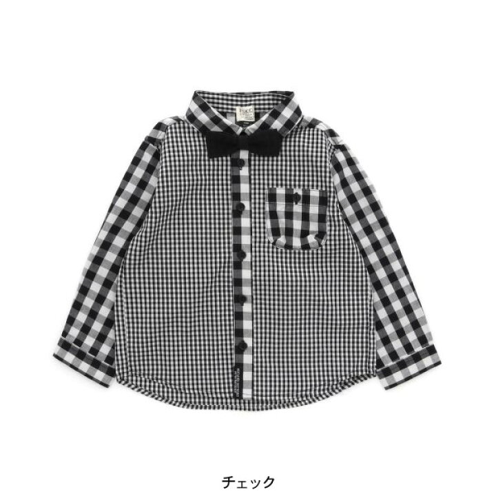 楽天市場】【30%OFF】タイ付きシャツ キッズ ベビー 長袖 長そでシャツ 