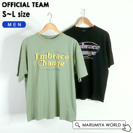 ロゴTシャツ メンズ トップス 半袖Tシャツ 半そで ロゴプリント シンプル オフィシャルチーム OFFICIAL TEAM 1001270 1124232M-mmmL-NPW11 【メール便可】