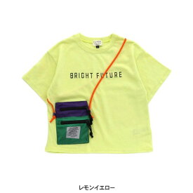 サコッシュ付Tシャツ キッズ ベビー トップス 半袖Tシャツ バッグ付き 女の子 男の子 カジュアル 子供 子ども 子供服 エフオーキッズ F.O.KIDS 4026307 R207114-m14mm 【メール便可】