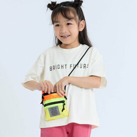 サコッシュ付Tシャツ キッズ ベビー トップス 半袖Tシャツ バッグ付き 女の子 男の子 カジュアル 子供 子ども 子供服 エフオーキッズ F.O.KIDS 4026307 R207114-m14mm 【メール便可】