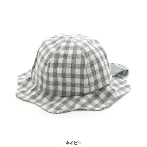 【30%OFF】日よけ付きリボンハット キッズ 子供帽子 ボウシ ぼうし 日よけ 日差し対策 女の子 無地 さくらんぼ柄 チェリー チェック柄 子ども こども アンパサンド ampersand 7010865 L168024-56mmm 【