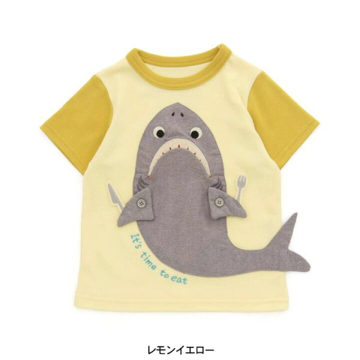 楽天市場】【50%OFF】サメ＆クジラマスコットもぐもぐTシャツ キッズ 
