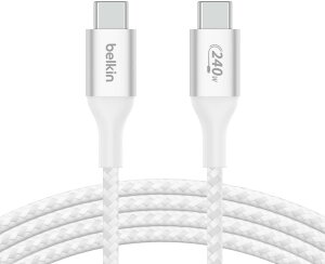 Belkin USB-C to C �ґg�P�[�u�� 240W�Ή� �}���[�d PD3.1�Ή� �����ϋv USB-IF�F�� �Q�[�~���OPC/MacBook Pro/MacBook Air/iPad Pro/Surface Pro/Galaxy S22/Andr