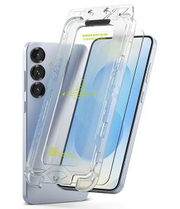 �yRingke�zGalaxy S25 Plus / S24 Plus �K���X�t�B���� EASY SLIDE TEMPERED GLASS FILM �d�x9H ��ʕی� �S�ʕی� �t���ی� �ϏՌ� ���h�~ �ی�K���X �X�N���b�`�h�~ �����K���X �M�����N�V