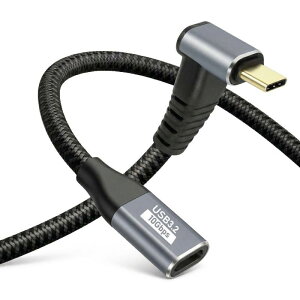 USB Type C �����P�[�u�� L�� Popolier�yPD 100W/5A�}���[�d �zUSB 3.1 Gen2(10Gbps) �����f�[�^�]�� �i�C�����҂� ���ϋv�X�}�[�g�t�H���A�^�u���b�g�A�m�[�g�p�\�R���̃^�C�vc�@��ɑΉ�