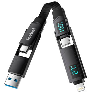 �[�d�P�[�u�� 4in1 Type C �P�[�u�� PD100W/5A ���}���[�d �����j���O PD27W/3A QC18W USB A 480Mbps�f�[�^�]�� �}���`�[�d�P�[�u�� ���L�������� 1�{���� ���{�������
