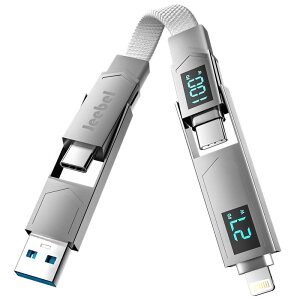 �[�d�P�[�u�� 4in1 Type C �P�[�u�� PD100W/5A ���}���[�d �����j���O PD27W/3A QC18W USB A 480Mbps�f�[�^�]�� �}���`�[�d�P�[�u�� ���L�������� 1�{���� ���{�������