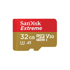 �T���f�B�X�N ( SANDISK ) 32GB microSDHC Extreme R=100MB/s W=60MB/s SD�A�_�v�^�t�� �m�C�O�p�b�P�[�W�n SDSQXAF-032-GN6MA