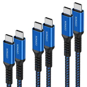 NIMASO USB C/Type C to Type C �P�[�u�� �yPD�Ή� 60W�}���[�d �z iPad mini6 (2021) �AMacBook�AiPad Pro/Air�AGalaxy�ASony�APixel��Type-c�@��Ή�