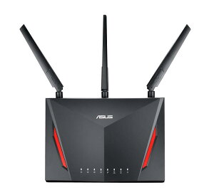 �y�����ςݕi�z ASUS WiFi ���� �Q�[�~���O���[�^�[ 11ac AC2900 2,167+750Mbps �f���A���o���h RT-AC86U �y�ڑ�18��/3�K���E4LDK �EPS4 / Wii U �Ή� �z