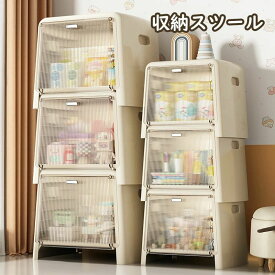 おしゃれ スツール 収納 椅子になる収納ボックス オットマン 収納 おもちゃ収納スツール 座れる収納ボックスフタ付き 透明