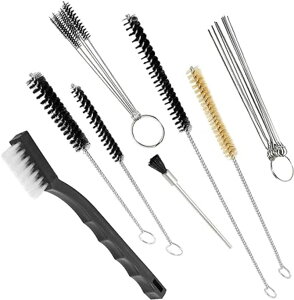 高品質 スプレーガンクリーニングセット 17本セット スプレーガン用 メンテナンスとクリーニングツール 万能ペイントガン洗浄キット 適用電動スプレーガン エアブラシ タトゥーギア