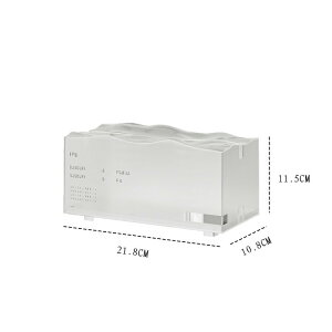 ティッシュケース アクリルケース ホーム オフィス ショップ カフェイ リビングルームンテリア 北欧 高級 おしゃれ リビングルーム キッチン 寝室 インテリア (透明ケース)