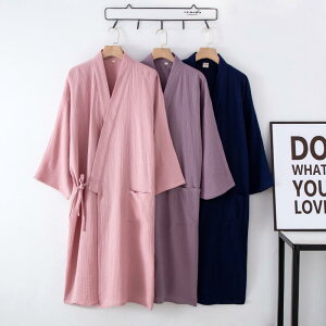 バスローブ 通販バスローブ 薄手 速乾 ナイトガウン ガウン 部屋着 寝間着 薄い ガーゼコットン ミディアム ロング 風呂 温泉 レディース メンズ 春 夏 秋 冬