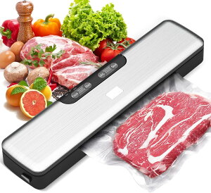 真空パック機 フードシーラー 70kPa吸引力 真空脱気 コンパクト 軽量 低騒音 簡単操作 鮮度長持ち 酸化防止 切り置き 家庭用