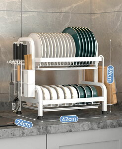 水切りラック 水切りかご 水切り トレー 水きりかご トレイ キッチンラック キッチン用品 食器棚 スリム シンク横 シンク上 シンク渡し 大容量 省スペースで抜群の収納力 キッチン収納 家事