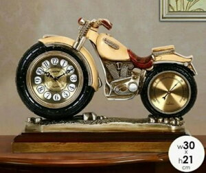 北欧小さい アンティーク かわいい プレゼント ギフト 置き時計 おしゃれ 引越し祝い 結婚祝い 退職祝い バイク 個性的 オブジェ風 高級感 ゴールド ホワイトカラーコーディネート ホテルラ