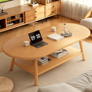 ローテーブルの応接間家庭用2025新型の無垢材の脚の小さいテーブル原木の風の小さい坪型貸家用ソファのお茶のテーブル