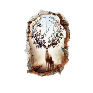 �E�H�[���X�e�b�J�[ �ǌ� ���i �C���e���A �����X�e�b�J�[ DIY 3D�����G��X�e�b�J�[ �E�H�[���X�e�b�J�[ �Ǌђ� �X�уA�[�g �w���W�J �����̌� �E�H�[���X�e�b�J�[ ���i�A�[�g�X�e�b�J�[ ��