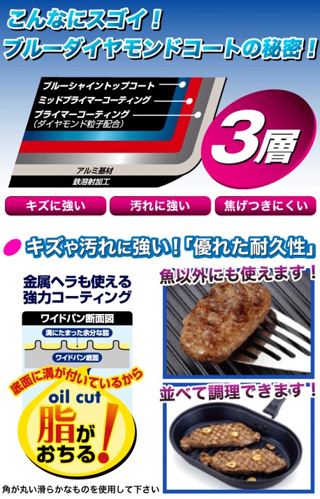 楽天市場】送料無料 【新しくなりました】 専用ガラス蓋付き フィッシュグリル ネオ 3層ブルーダイヤモンドコート IH対応ワイドパン グリルパン フライパン パール金属 【HB-2331】【CP】 : キッチン・生活雑貨の店 まるげん 楽天市場】送料無料 【新しくなりました】 専用ガラス蓋付き フィッシュグリル ネオ 3層ブルーダイヤモンドコート IH対応ワイドパン グリルパン フライパン パール金属 【HB-2331】【CP】 : キッチン・生活雑貨の店 まるげん