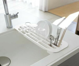 【ポイント5倍】伸縮水切りラック タワー tower ホワイト 【KT-TW CR WH 2873】