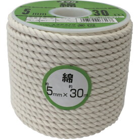 ユタカ　ロープ　綿ロープボビン巻　5φ×30m【RC3】 販売単位：1巻(入り数：-)JAN[4903599033137](ユタカ ロープ) （株）ユタカメイク【05P03Dec16】