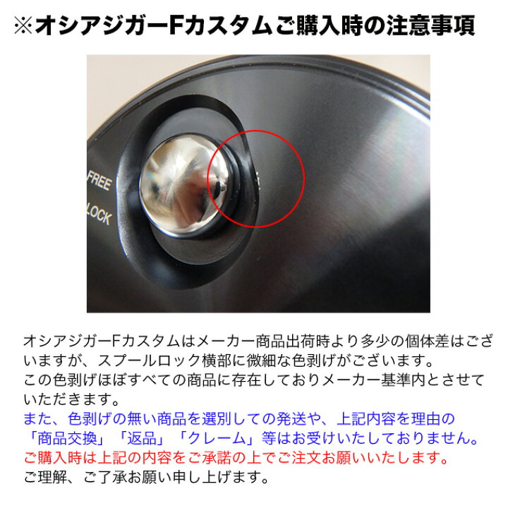 シマノ 19 オシアジガー F カスタム 2001NRHG (左ハンドル) 2019年  