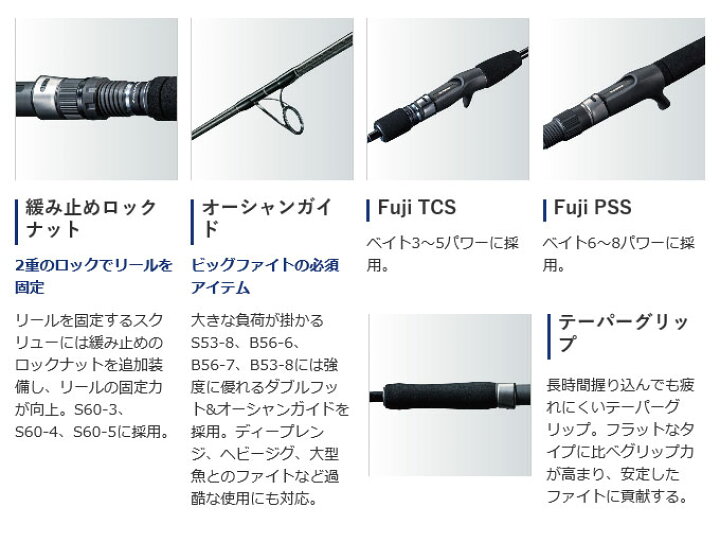 楽天市場】(c)【取り寄せ商品】 シマノ グラップラー タイプJ B60-5 