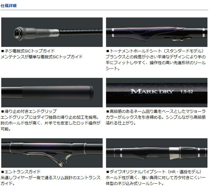 楽天市場 C 取り寄せ商品 ダイワ マークドライ 1号 52 磯竿 磯 ウキフカセ 中通し 釣竿 ロッド Daiwa 15年モデル D1p9 つり具のマルニシ楽天市場店