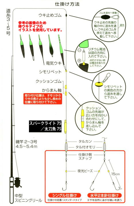 世界的に有名な 冨士灯器 爆釣 チヌ夜釣り仕掛けセット タイプ Ll Supplystudies Com