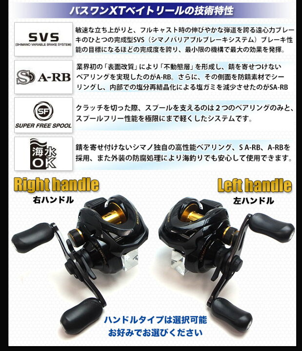 楽天市場 B6 代引き不可 Shimano ブラックバス釣り入門セット ベイトモデル バスワンxt 166m 2 リール ロッド ライン シマノ 22 S つり具のマルニシ楽天市場店
