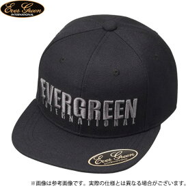 (c)【取り寄せ商品】 エバーグリーン E.G.フラットキャップタイプ1 (ブラック) (フリー) (帽子・キャップ／2022年モデル)