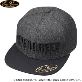 (c)【取り寄せ商品】 エバーグリーン E.G.フラットキャップタイプ1 (ブラック／グレー) (フリー) (帽子・キャップ／2022年モデル)
