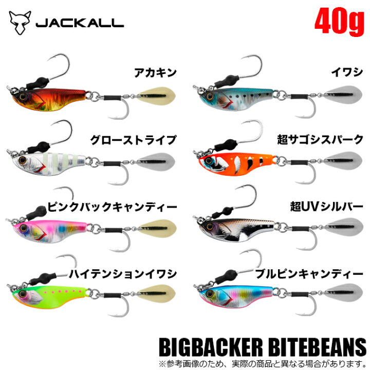 楽天市場】(5)【メール便配送可】ジャッカル ビッグバッカー バイトビーンズ 40g (ブレードジグ/ソルトルアー)  /青物/根魚/サワラ/サゴシ/太刀魚/タチウオ/ブレードジギング : つり具のマルニシ楽天市場店