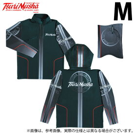 (c)【取り寄せ商品】 釣武者 TMクールジップパーカーFGコンボ (M／ブラック) (フィッシングウェア／2022年春夏モデル)