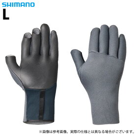 (5)【目玉商品】 シマノ GL-011V (チャコール／L) ダブル クロロプレン グローブ 3 (手袋・フィッシングウェア／2022年秋冬モデル) /3本切り /1s6a1l7e-wear / s-w-23