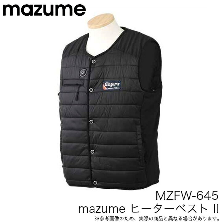 楽天市場】(5)マズメ mazume ヒーターベスト II MZFW-645 (ブラック 