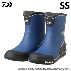 (c)【取り寄せ商品】 ダイワ DB-2412 ネイビー／SS(23.5～24.0) ショートネオデッキブーツ (靴・ブーツ／2023年春夏モデル) /23SS
