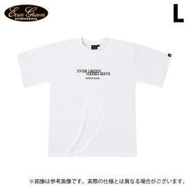 (c)【取り寄せ商品】 エバーグリーン E.G.ドライミックス Tシャツ Aタイプ (ホワイト／L) (フィッシングウェア／2023年モデル)
