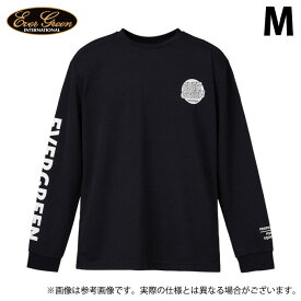 (c)【取り寄せ商品】 エバーグリーン E.G.ドライミックス ロングTシャツ タイプ1 (ブラック／M) (フィッシングウェア／2023年モデル)